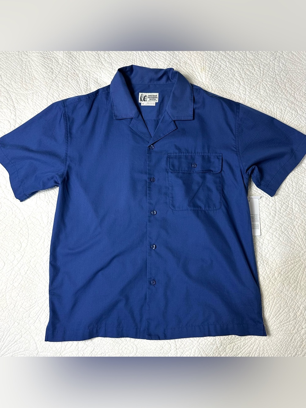 Marmot Muir Camp Shirt Ripstop Short Sleeve Button Shirt Men Medium Gorpcore